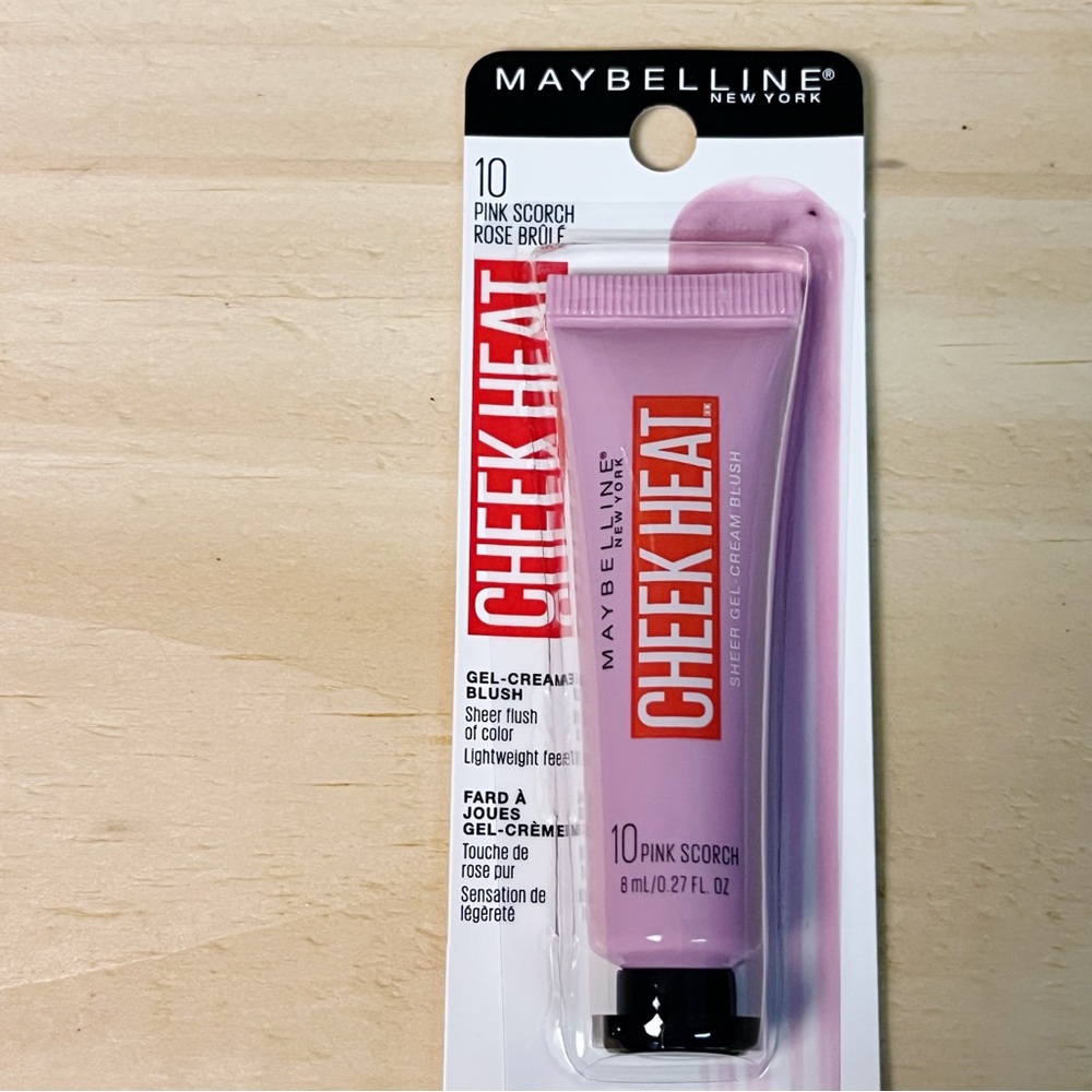Maybelline Cheek Heat Gel Cream Blush Pink Scorch #10 Girly Y2K - Picture 4 of 6